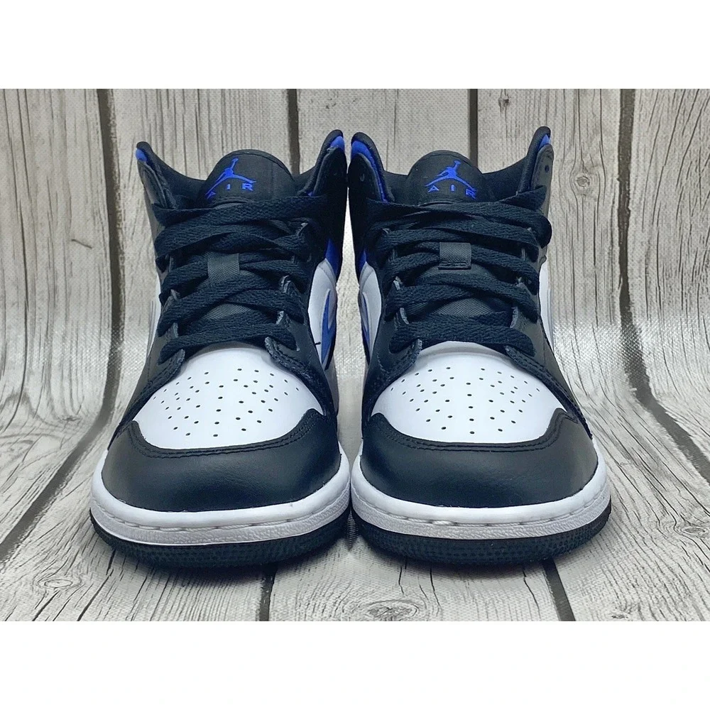 Size 4y - Nike Air Jordan 1 Mid GS Racer Blue 554725 140